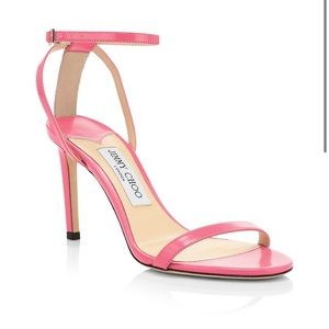 Jimmy Choo Minny Ankle-Strap Leather Sandals